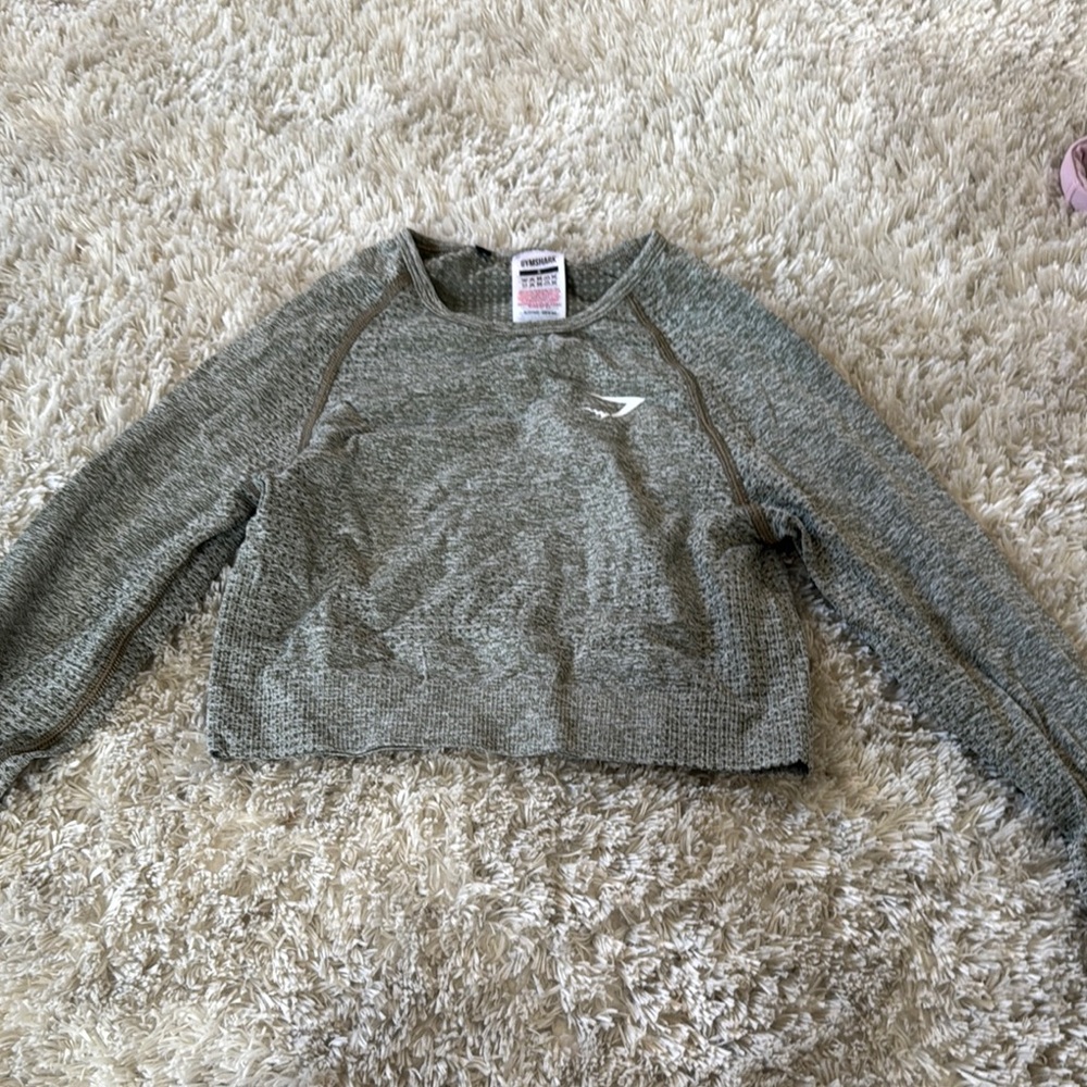 Gymshark, longsleeve crop top